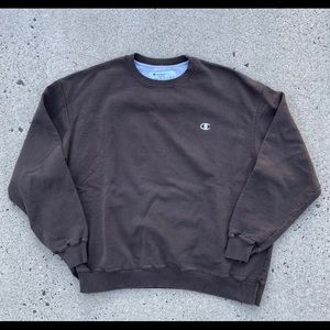 Brown Champion Crewneck